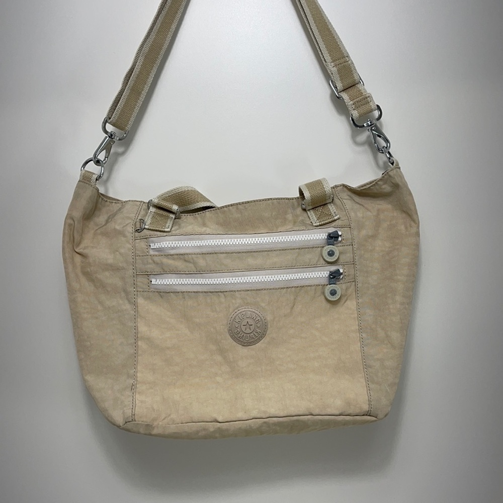 Kipling Trisha tote bag beige cream nylon tm-5356-137